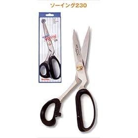 【クリックで詳細表示】〔TK河口〕 庄三郎 ハサミ ソーイング230(230mm) Tk＿01-800
