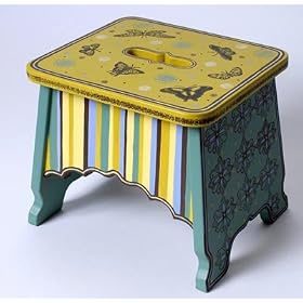 Butterfly Rhapsody Single Step Stool by Lilipad Studio