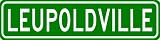 LEUPOLDVILLE Sign - Personalized LEUPOLD Last Name Sign - Aluminum - 6 x 24 Inches