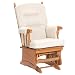 Brooks Furniture Padded Baby Glider with Arm Pads- Light Oak/ Shell