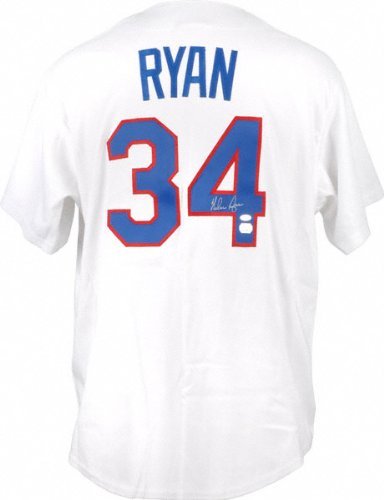 Nolan Ryan Autographed Jersey | Details: Texas Rangers, 1993, Majestic