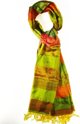 Luxurious Pure Silk Scarf Floral Design Fashion Wrap Scarves Gift for Girls