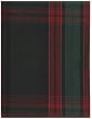Durable Flat Weave 100% Cotton Red Plaid Dishtowel 18" X 28" Set / 6