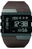 Diesel Men's S.B.A Digital Watch DZ7189 With Brown Leather Strap