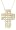14k Yellow Gold Diamond Cross Pendant (1/3 cttw, I-J Color, I3 Clarity)