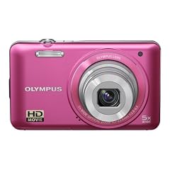 Olympus VG-130 Digitalkamera (14 Megapixel, 5-fach opt. Zoom, 7,6 cm (3 Zoll) Display, bildstabilisiert) rosa