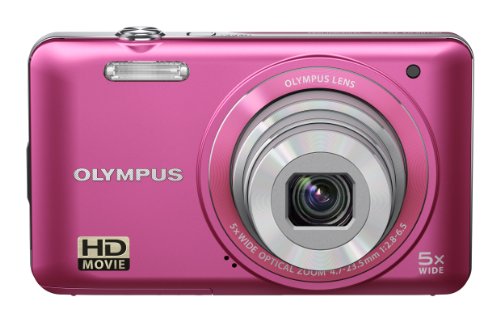 Olympus VG-130 Digital Camera - Pink (14MP, 5x Wide Optical Zoom) 3 inch LCD