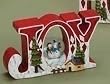 4" Tis The Season Snowman in Word "Joy" Christmas Glitterdome