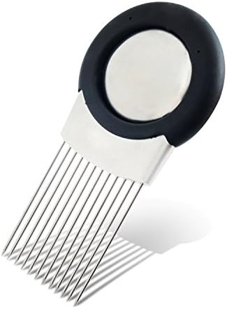 AYPBAIM Vegetable Potato Cutter Slicer Tool Stainless Steel Onion Holder Odor Remover