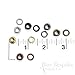 Set of 144, Size #00 Grommets (9.5mm), Antique Brass Color