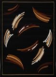 Home Dynamix Zone 847-502 Ebony 7-Feet 8-Inch by 10-Feet 7-Inch Contemporary Area Rug
