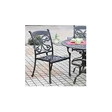 Set Of 4 - Farfalla Cast Aluminum Dining Arm Chair