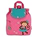 Stephen Joseph Quilted Girl Monkey Backpack and Lunch Box