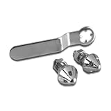 Anti-Theft Chrome License Plate Fasteners