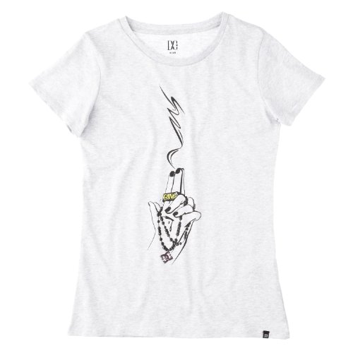 DC Shoes Damen T-Shirt Hand Gun, heather grey, 40 (L), DOWJE103 Preisvergleich