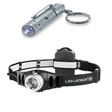 LED Lenser H7R Head Torch supplied with LED Lenser V8 Photon Pump LED Torch