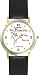 Habit 1 - Be Proactive (Spanish Text) - DELUXE TWO-TONE WATCH from THE 7 HABITS - WATCH COLLECTION BY WATCHBUDDY&reg; - Arabic Numbers - Black Leather Strap-Size-Women's Size-Small