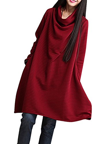 (Les Hiboux) ゆったり プルオーバー ワンピース チュニック レディース