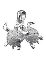 925 Silver Turtle Pals Pendant Hawaiian Silver Jewelry