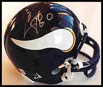 Chris Carter Autographed/Hand Signed Mini Helmet: