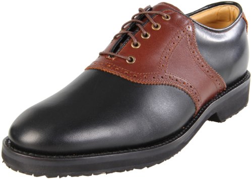 David Spencer Men's Pennick Golf Teaching Shoe,Black/Brown,9.5 M US