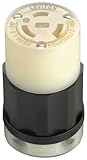 Buy Leviton 2333 20 Amp 277 Volt Locking Connector Industrial Grade Grounding Black White