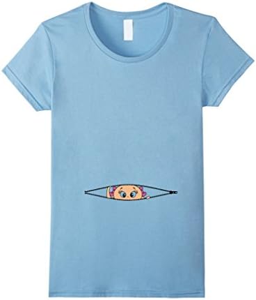 Women's peek a boo maternity shirts - Baby Girl XL Baby Blue