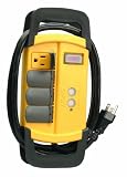 Coleman Cable 046448804 4-Outlet GFCI Power Strip with 6-Feet Cord, Workshop Rated