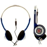 NEMO DIGITAL MLF10116CHC MLB Logo Baseball Overhead Headphones Chicago Cubs  Style