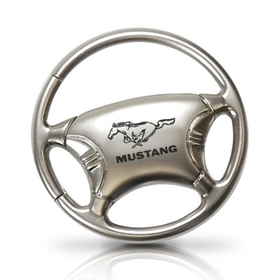 Ford Mustang Logo Steering Wheel Key Chain, Official Licensed
