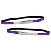 Set of 2 Message Bracelets - Purple Rhinestone/ Purple Sassy