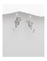 Fish Earrings In 92.5 Sterling Silver