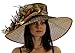 Polka Dot Wide Brim Organza Derby Hat with Jewel Accents