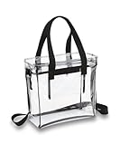 Deluxe Clear 12 x 12 x 6 Football Stadium Approved Tote Bag with Adjustable Shoulder Strap and Handles