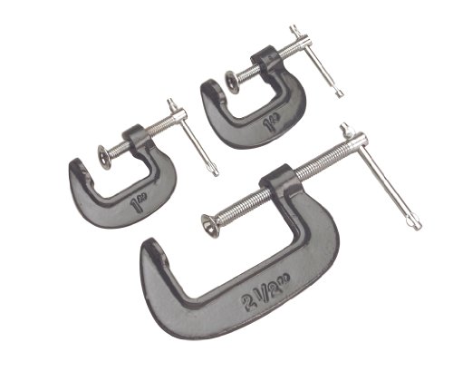 TEKTON 3982 Mini C Clamp Set, 3-Piece