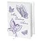 Satin Valeria Version Spanish Bible with Butterfly Cover - Lavender