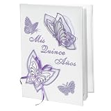 Satin Valeria Version Spanish Bible with Butterfly Cover - Lavender