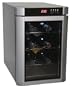 Haier HVUE06ABS 6-Bottle Capacity Wine Cellar, Black and Silver
