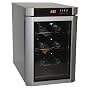 Haier HVUE06ABS 6-Bottle Capacity Wine Cellar, Black and Silver