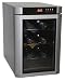 Kitchen & Housewares : Haier HVUE06ABS 6-Bottle Capacity Wine Cellar, Black and Silver