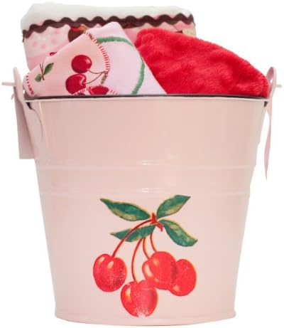 Retro Cherry Cupcake Gift Bucket Set