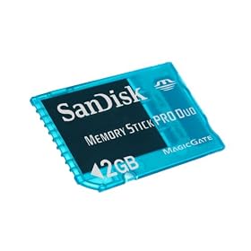 Sandisk 2GB Memory Stick Pro Duo MSPD Gaming Card For Sony PSP - Retail Pack