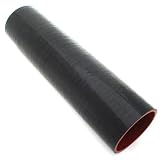 41oXVC306rL. SL160  Universal 4.0 Black Straight Turbo Intercooler Intake Piping 4 ply Silicone Hose Kit 12 Length