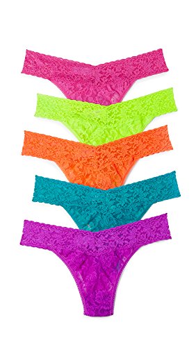 Hanky Panky Women's Signature Lace Original Rise Thong 5 Pack