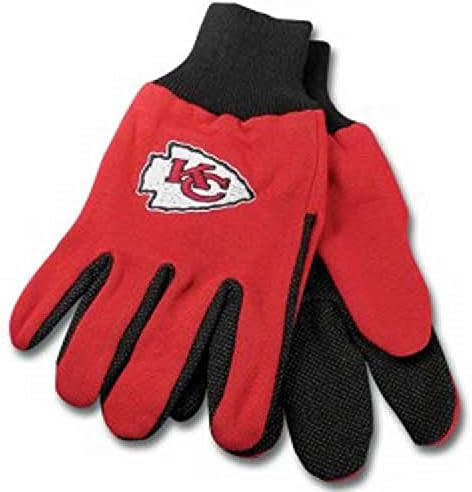 KANSAS CITY CHIEFS NFL TWO TONE GLOVES