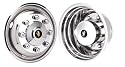 19.5" Stainless Steel Wheel Simulators for 1990 - 2007 International 4300 4400 4600 4700 8 Lug Accuride Wheel #28680