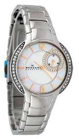 Skagen #810SGX Women's Diamond Accented Stainless Steel Watch