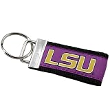 LSU Tigers Purple Web Keychain
