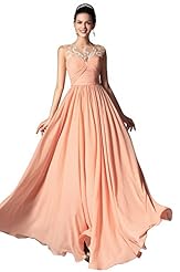 Beaded Chiffon/Velvet Full Length Sleeveless Round Neck 2014 Evening Dress 