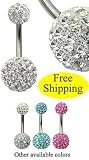 Swarovski Crystal Belly Ring by GlitZ JewelZ © - it takes more than 105 swarovski crystals to make this BLING!! - treat yourself or a friend with this wonderfull belly button ring
